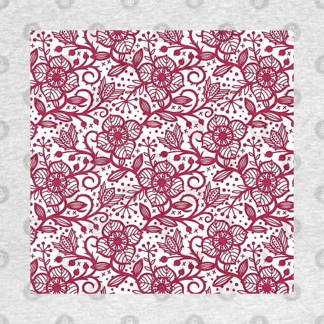 Bold Floral Pattern by MarjanShop